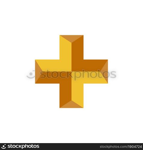 gold medical logo design concept