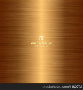 Gold metallic metal polished background and texture. Vector illustration