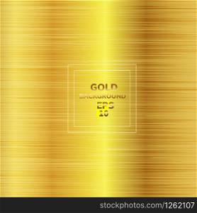 Gold metallic metal polished background.Vector illustration