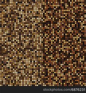 Gold mosaic halftone abstract background stock vector