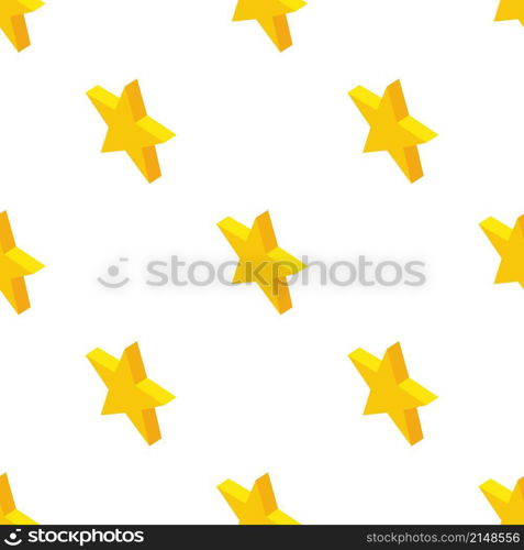 Gold rating star pattern seamless background texture repeat wallpaper geometric vector. Gold rating star pattern seamless vector