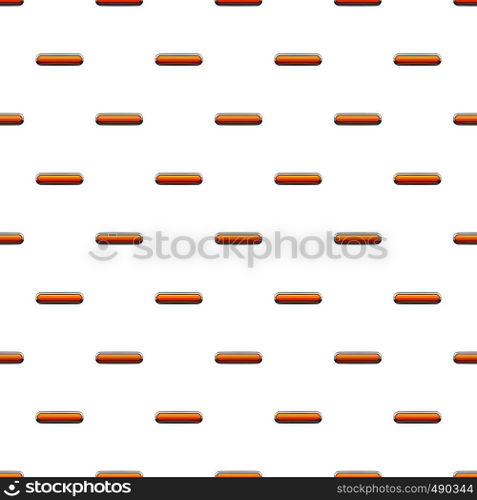 Gold rectangular button pattern seamless repeat in cartoon style vector illustration. Gold rectangular button pattern