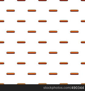 Gold rectangular button pattern seamless repeat in cartoon style vector illustration. Gold rectangular button pattern