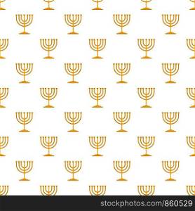 Gold stand for candle pattern seamless vector repeat for any web design. Gold stand for candle pattern seamless vector