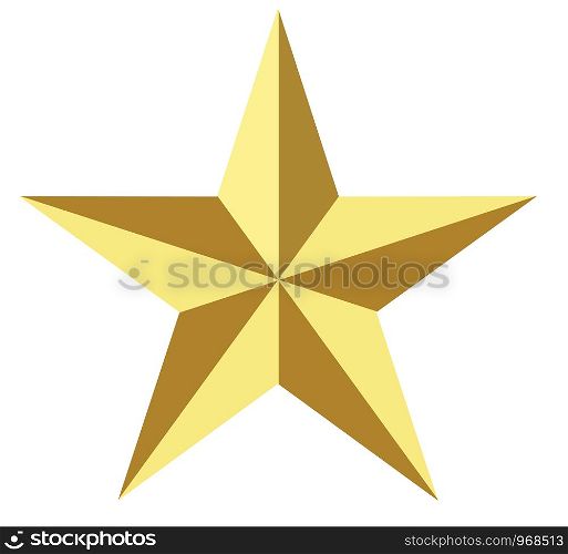 gold star icon on white background. flat style.gold star icon for your web site design, logo, app, UI. gold star elegant symbol. golden christmas star sign.