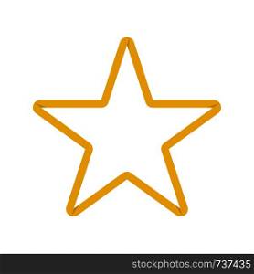 Gold Star in origami design. Yellow star on blank background. Eps10. Gold Star in origami design. Yellow star on blank background