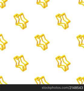 Gold star pattern seamless background texture repeat wallpaper geometric vector. Gold star pattern seamless vector