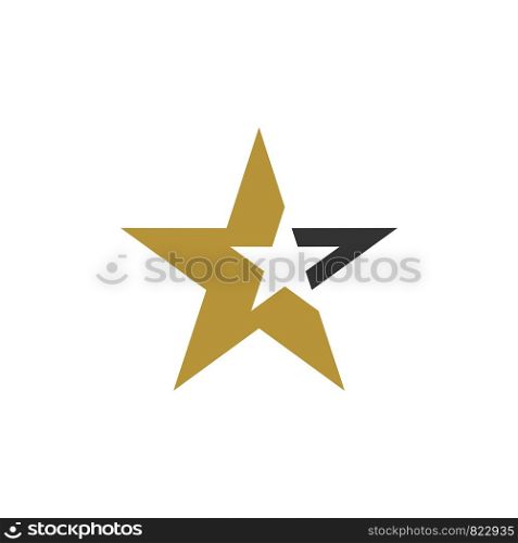 Gold Star vector Logo Template Illustration Design. Vector EPS 10.
