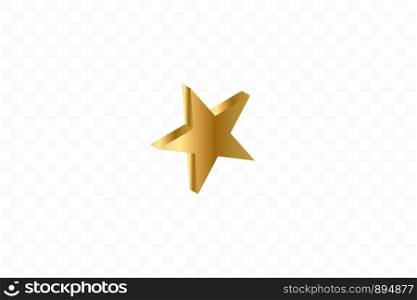 Gold stars isolated on transparent background. Vector illustration. Gold stars isolated on transparent background. Vector illustration.