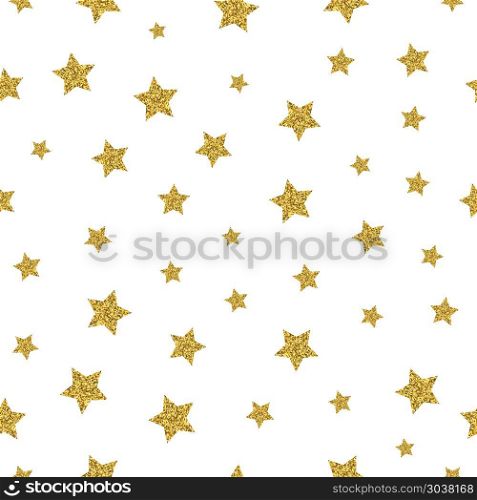 Gold stars vector seamless pattern. Gold stars vector seamless pattern. Sparkling star gold, seamless gold star, pattern decoration star illustration