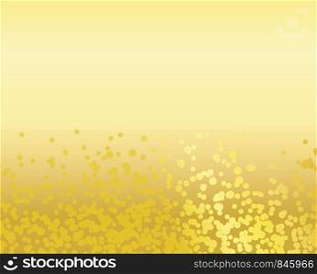 Gold texture background. Soft shiny golden gradient with sparkles. Vector template.