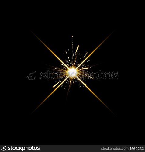 Gold warm color bright lens flare flashes leak for transitions on black background.. Gold warm color bright lens flare flashes leak for transitions on black background