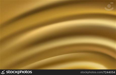 Golden abstract background fabric texture. Vector illustration