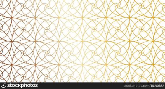Golden and white geometric pattern circles.