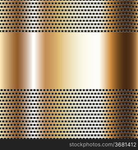 Golden background perforated sheet
