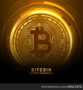golden bitcoin cryptocurrency coin background
