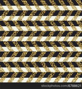Golden chevron seamless pattern.
