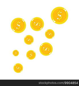 golden coin money  icon vector illustration design