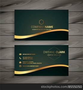 golden company business card design