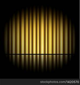 Golden curtain background.vector