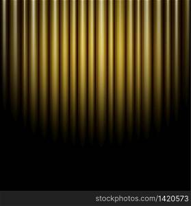 Golden curtain background.vector