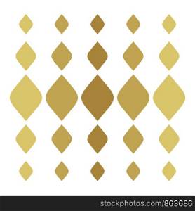 Golden Diamond Decoration Background Pattern Vector Illustration Template