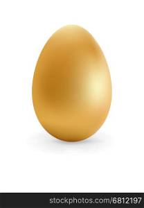 Golden egg happy Easter. + EPS8 vector file