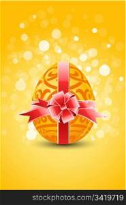 Golden Egg with ornament decoration