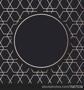 Golden Frame pattern art vector Geometric elegant background cover. Golden Frame pattern art vector Geometric elegant background cover card
