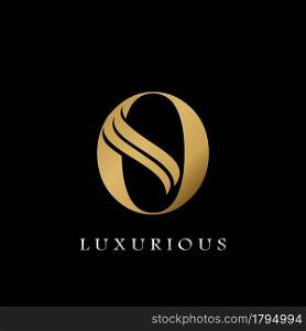 Golden Initial O Letter Logo Luxury, creative vector design concept for luxuries business