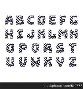 Golden letter alphabeth. Retro decorative lettering alphabet. Capital upper serif ABC.