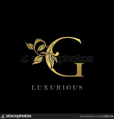 Golden Letter G Luxury Logo Icon, Vintage Design Template