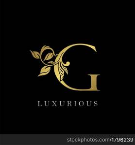 Golden Letter G Luxury Logo Icon, Vintage Design Template