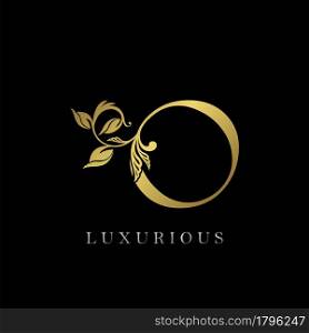 Golden Letter O Luxury Logo Icon, Vintage Design Template