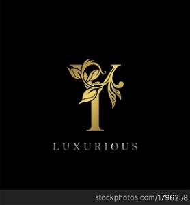 Golden Letter Y Luxury Logo Icon, Vintage Design Template