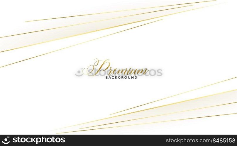 golden lines style luxury white background
