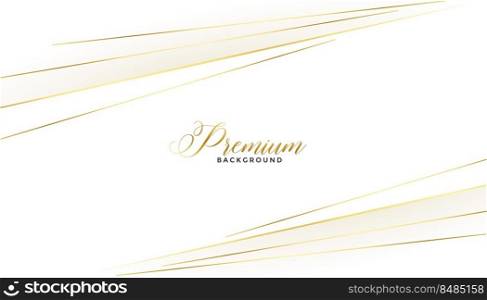 golden lines style luxury white background
