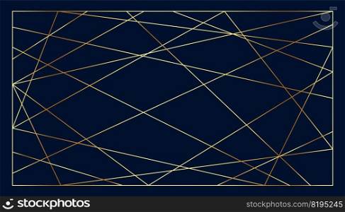 golden low poly lines background