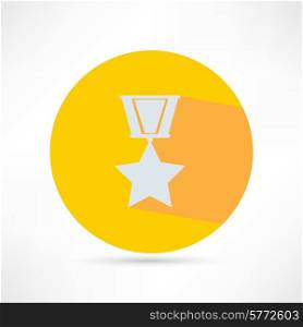 golden medal isolated