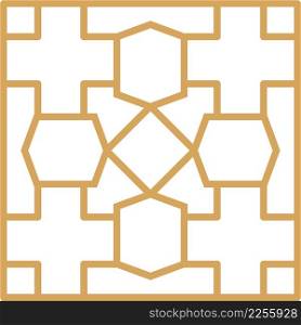 golden muslim abstract ornament