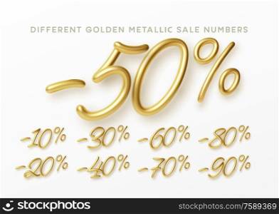 Golden numbers in 3d style. Numbers with liquid effect of a golden metallic gradient in volumetric style. Isolated numbers on a white background. Vector illustration EPS10. Golden numbers in 3d style. Numbers with liquid effect of a golden metallic gradient in volumetric style. Isolated numbers on a white background. Vector illustration