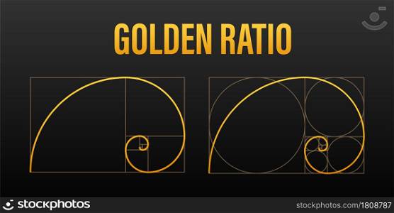 Golden ration. Abstract geometric background. Vector stock illustration. Vector illustration. Golden ration. Abstract geometric background. Vector stock illustration.