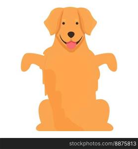 Golden retriever play icon cartoon vector. Dog puppy. Animal pet. Golden retriever play icon cartoon vector. Dog puppy