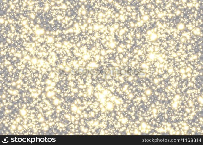 Golden sparks glitter special light effect. Vector sparkles on transparent background. Christmas abstract pattern. Sparkling magic dust particles.. Golden sparks glitter special light effect. Vector sparkles on transparent background. Christmas abstract pattern. Sparkling magic dust particles