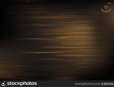 Golden Square Pattern on Dark Background