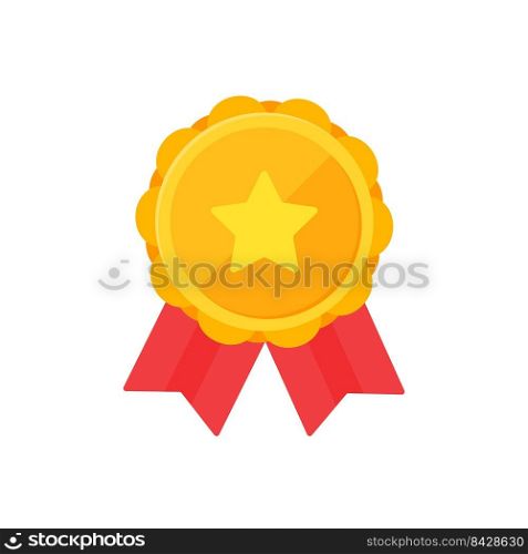 Golden star brooch Symbol of victory Awards of winners in sports events.