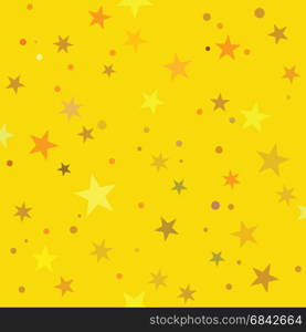 Golden Stars pattern swatch (seamless tile)
