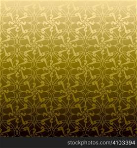 Golden swirl design that seamlessly repeats without a join