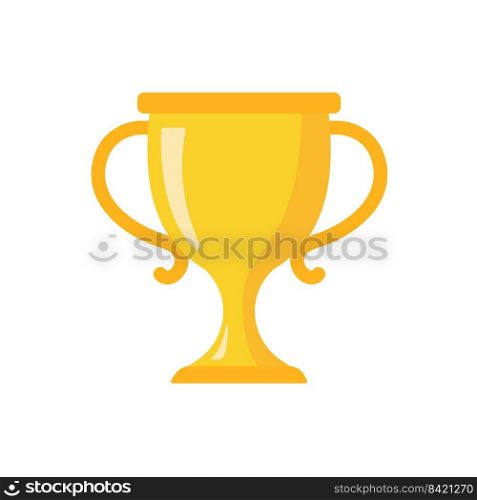 golden trophy For the winners of the sport achievement award concept