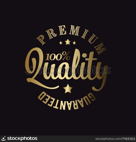 Golden Vector retro premium quality detailed stamp. Golden Vector premium quality stamp